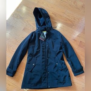 NEW WITH TAGS HFX Defender Series Water-Resistant Hooded Rain Coat | Size Small